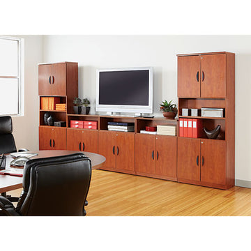 Alera® Alera Valencia Series Bookcase,two-shelf, 31 3-4w X 14d X 29 1-2h, Modern Walnut freeshipping - TVN Wholesale